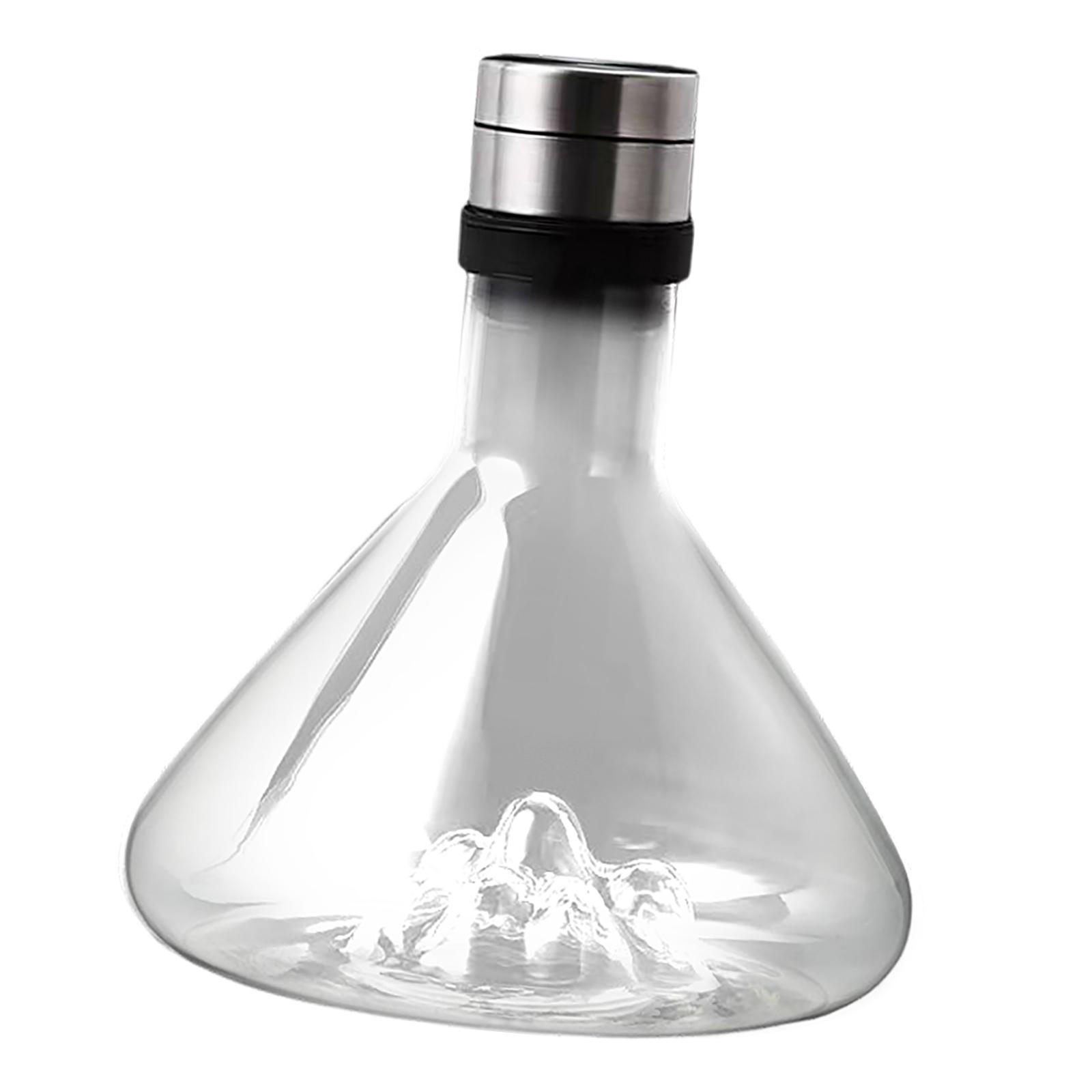 Bothyi - Decantador De Vino Estante Para Vino 50.72 Oz Jarra Decantación Rápida Para Home Bar Vodka Tipo De Montaña Interior