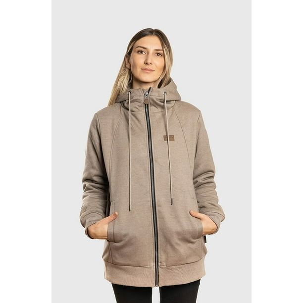 Polerón con Sherpa Ride Season V2 Beige Mujer Falcone