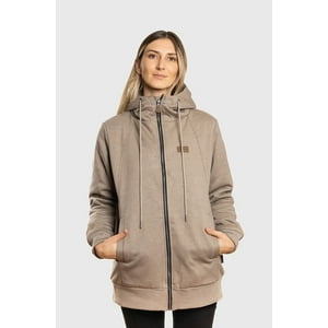 Polerón Con Sherpa Ride Season V2 Beige Mujer Falcone