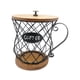 thumbnail image 1 of Soporte Para Cápsulas De Café Con Asa, Contenedor Para Cápsulas De Café Para Encimera De Hotel, Negro Con Tapa, 1 of 3