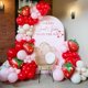 thumbnail image 1 of Kit de guirnaldas con forma de arco con forma de globo GIZIUXNE, fresa, 120 unidades, 1 of 7