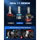 thumbnail image 4 of Combinación de bombillas Marsauto M1S 9005/HB3 H11/H9/H8 6000 K 8000 LM, 4 of 9