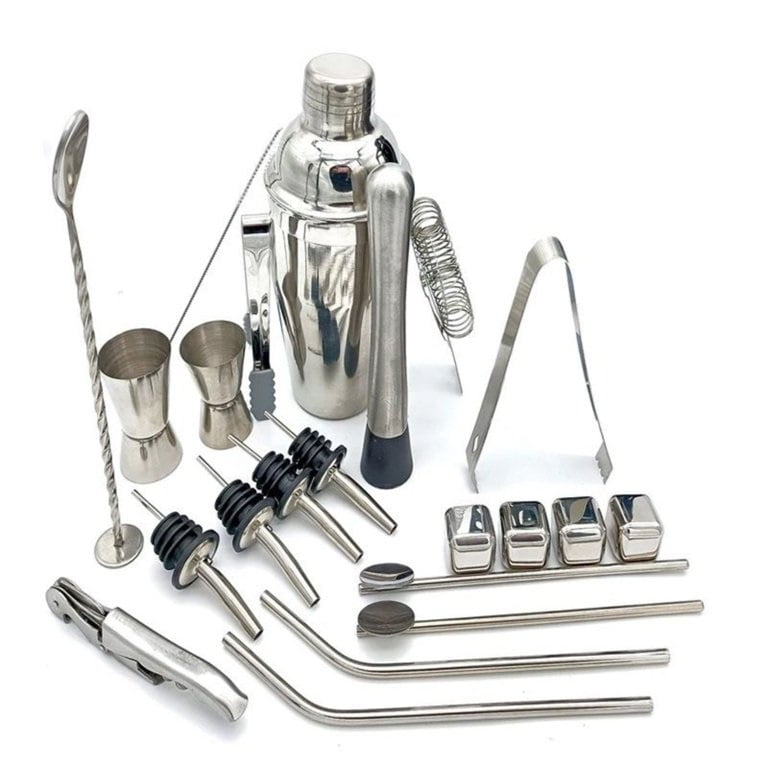 Genérico - Set Bartender Profesional Utensilios Cocteleria Bar 23 Pcs