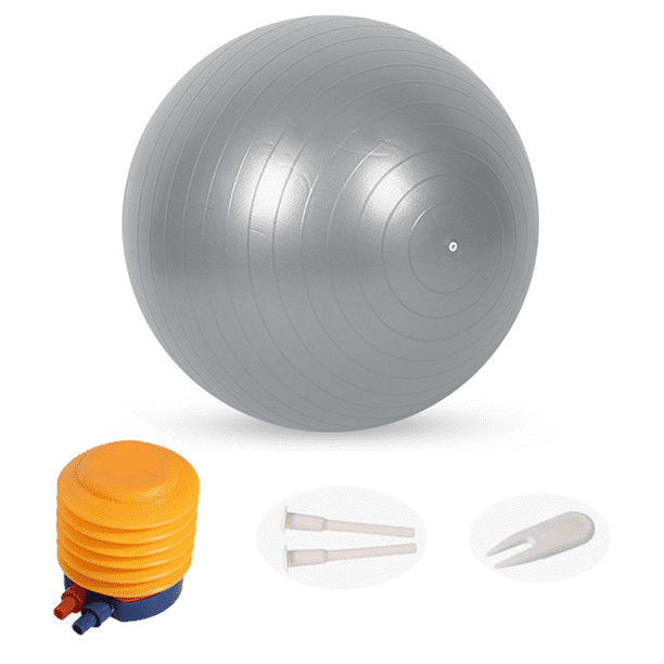 Pelota de yoga extra gruesa para ejercicios, equilibrio, estabilidad y embarazo. Incluye bomba rápida.