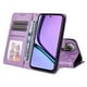 thumbnail image 5 of Funda tipo cartera FOXDOCK para Realme C67 4G , diseño girasol en relieve, cuero PU, cierre magnético, soporte y tarjetero, 5 of 5