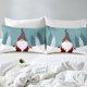 thumbnail image 5 of Xmas Bedding Sets Scandinavian Christmas Santa Gnomes Comforter Cover Snowing Santa Claus Bedding Sets for Kids Boys Girls Romantic Candlelight Quilt Cover 3 Pieces Queen Size, 5 of 5