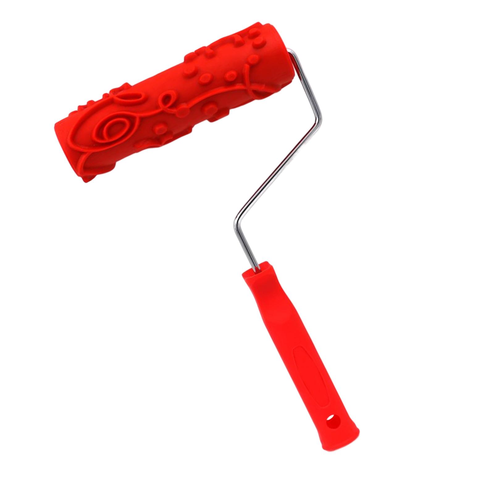 Bothyi - Rodillo De Pintura Estampado Con Mango Oficina Multifuncional Decorativa De Bricolaje