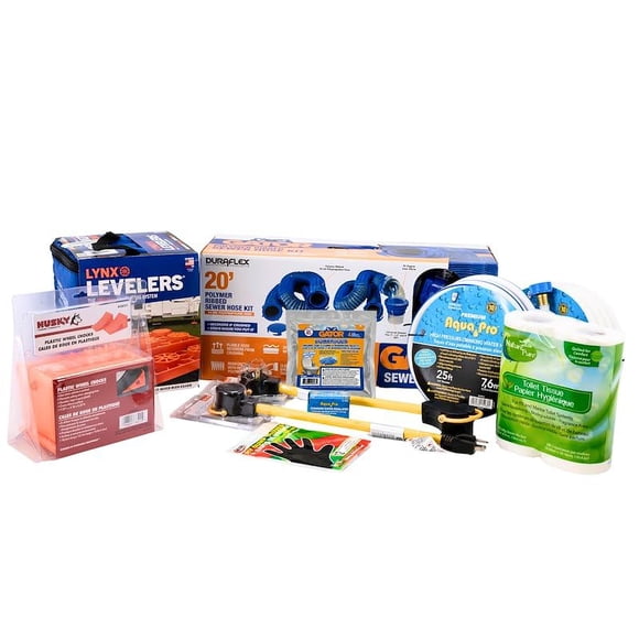 Kit de inicio para RV Aquapro con 10 artículos esenciales de conexión