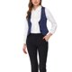 thumbnail image 1 of INSPIRE CHIC Chaleco Vintage para Mujer con Botones, Chaleco de Traje Steampunk Jacquard con Bolsillos 3XL Azul Oscuro, 1 of 6
