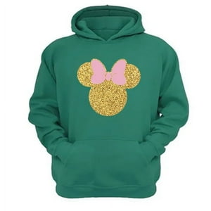 Genérico - Polerón Canguro Ratoncita M. Verde Aguamarina Talla Xs Unisex