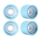 thumbnail image 1 of Juego De 4 Ruedas Para Monopatín, Rueda De Crucero Estable Para Tabla Larga, Color Azul Claro, 1 of 3
