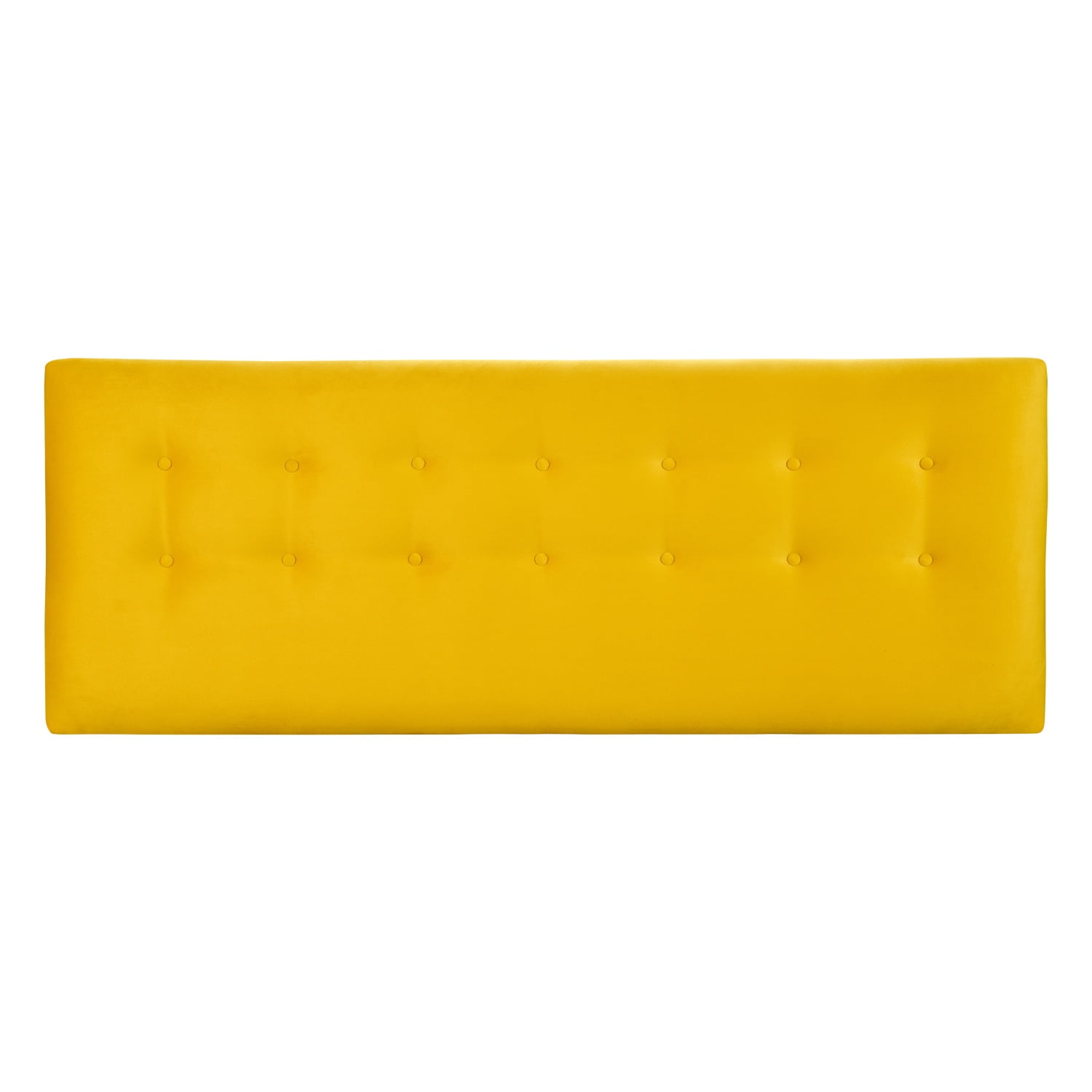 Bodevir - Respaldo Botone Felpa King Amarillo