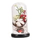 thumbnail image 2 of Adorno De Navidad Artificial Cubierta De Vidrio Para Oficina En Casa Decoración Navide?a Algodón Red Bean, 2 of 5