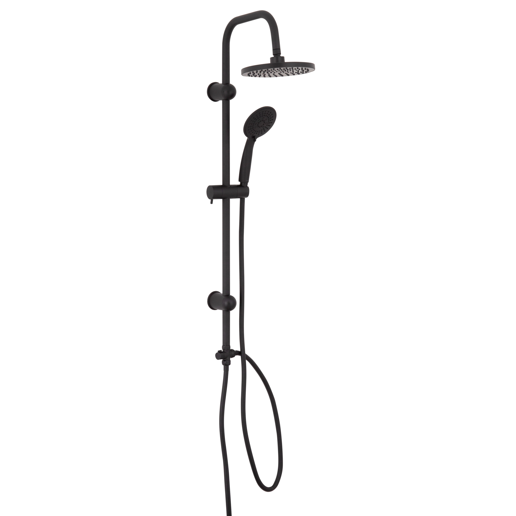 Genérico - Columna Duschy Sun Negra 5 Funciones