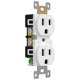 thumbnail image 2 of Toma de corriente ENERLITES 15A 125V paquete de 40 unidades blanco, 2 of 7