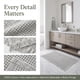 thumbnail image 4 of REGALWOVEN Alfombra de Baño con Flecos de Waffle Suave Absorbente para Lavandería Lavable Alfombras de Baño Gruesas Regalos para el Hogar Bohemia Gris 24" x 36", 4 of 7