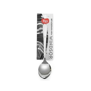 Set 6 Cucharas Mesa Windsor Acero Inoxidable Gris Fta