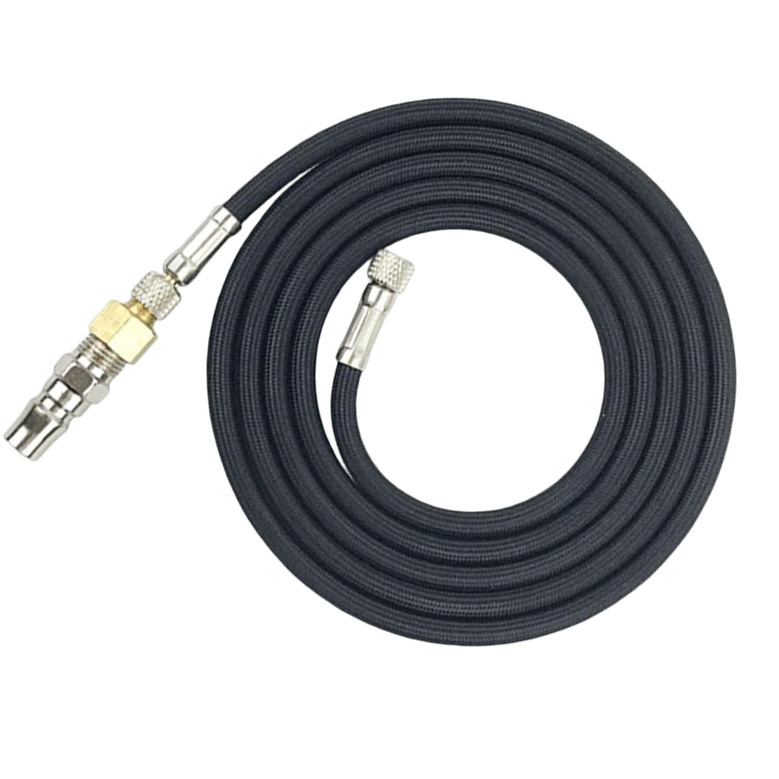 Bothyi - Manguera De Aerógrafo Adaptador De 1/8"" A 1/4"" Estándar 1,8 M Kit De Aerógrafo De 5,9 Pies Negro