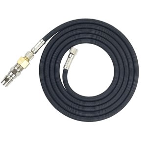 Bothyi - Manguera De Aerógrafo Adaptador De 1/8"" A 1/4"" Estándar 1,8 M Kit De Aerógrafo De 5,9 Pies Negro