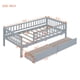 thumbnail image 2 of Twin Size Daybed Wood Bed with Two Drawers, Gray, 2 of 3
