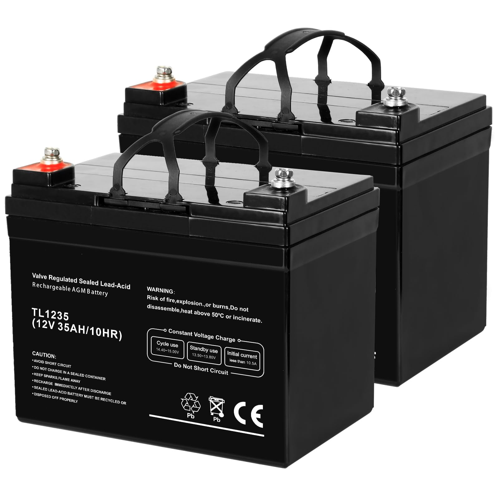 Batería Weize 12v 35ah De Ciclo Profundo Para Silla De Ruedas Eléctrica Scooter