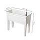 thumbnail image 4 of Jardinera Elevada Macetero Para Huerto Con Patas Blanco, 4 of 6