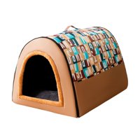 Magideal - Cama Para Perros Casa Para Perros Interior Invierno Autocalentable, Calmante, Dormir, Sofá Portátil Lavable Suave Nido Para Gatos Cueva Para Cachorros L