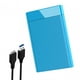 thumbnail image 5 of Caja SSD Para Disco Duro Externo De 2,5 Pulgadas Con Cable USB Soporte Ligero Azul, 5 of 5