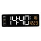 thumbnail image 1 of Reloj De Pared Digital Grande Hora Fecha Temperatura Semana Pantalla USB Para Dormitorio Naranja, 1 of 3