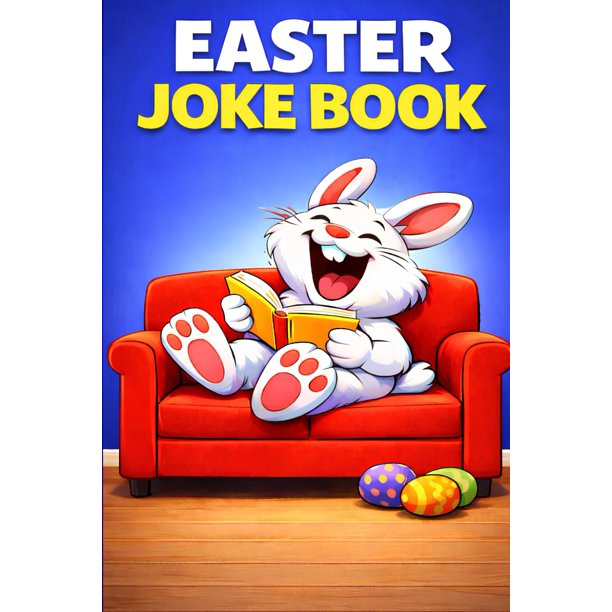 Libro de bromas de Pascua, acertijos divertidos y juegos de palabras inteligentes para niños y adult