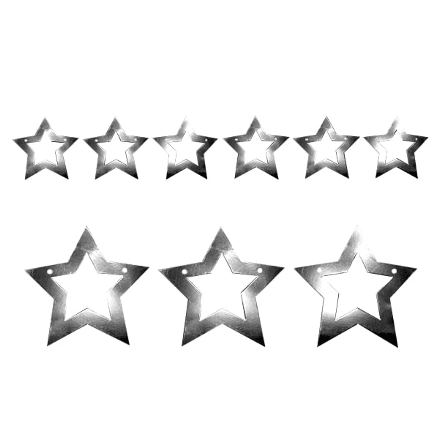 Genérico - Guirnalda Estrella 3m Doble Platea Metalica X1 Uni