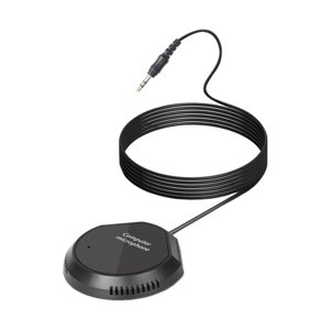 Bothyi - Micrófono De Conferencia Micrófono De Condensador Compacto Plug And Play De 3,5 Mm Para Chatear