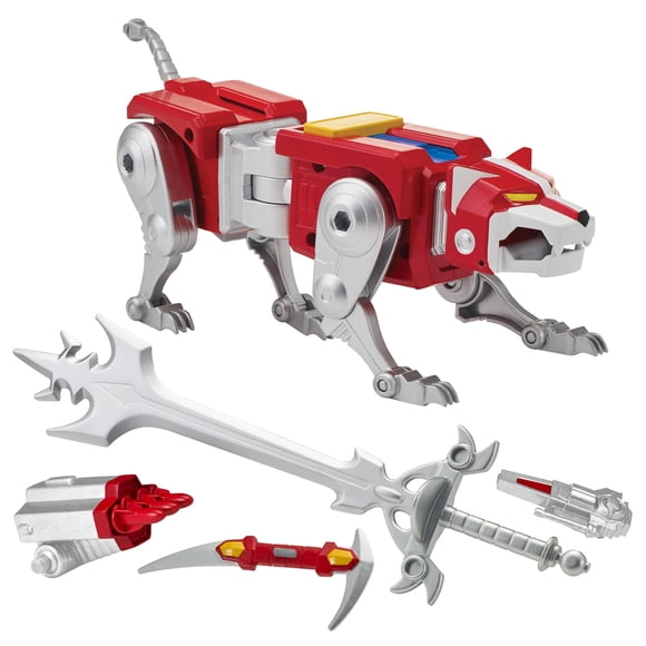 Figura de acción Voltron Classic del León Rojo combinable con Espada Llameante
