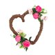 thumbnail image 2 of Festival De Fiesta De Cumpleaños De 11.81 Pulgadas Corazón De Corazón 11.81 "Valentine's Day Wreath, 2 of 5
