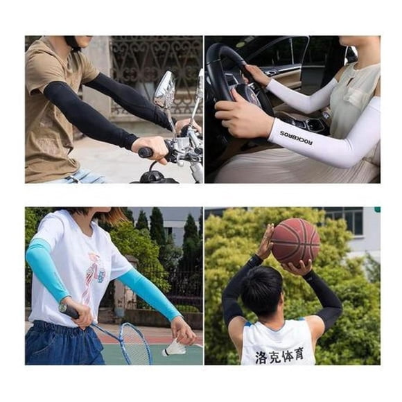 Mangas Rockbros Ciclismo, Deportes, Manejo, Uv400 Manguillas negro XL