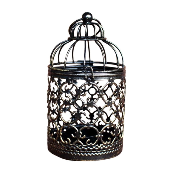 Colgante Birdcage Candelero Vela Linterna Navidad Decoración Para El Hogar Estilo A