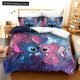 thumbnail image 1 of Stitch Cartoon Duvet Cover Starry Sky Background Cute Kawaii Bedding Set Quilt Cover for Teen Boys Kids Girls Bedroom Decoration Bed Sheets, 1 of 5