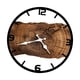 thumbnail image 4 of Reloj De Pared De Madera De Fácil Lectura, Reloj Colgante De Pared Para Dormitorio De Granja, Oficina, Marrón, 4 of 5