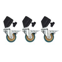 Magideal - Soporte De Luz De 3 Piezas Ruedas Giratorias Fotografía C Soporte Bueno Para El Transporte Profesional Libere Su Mano Para Trípodes De Fotografía De , Tubo De 25 Mm De Diámetro De 2 Pulg.