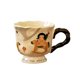 thumbnail image 2 of Taza De Cerámica Regalo De Inauguración De La Casa Taza De Té Hecha A Mano única Para El Hogar De La Cocina Del Hotel Happy Trojan, 2 of 3