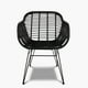 thumbnail image 1 of Silla Comedor con Brazo Terraza Ratan Creta Negro, 1 of 7