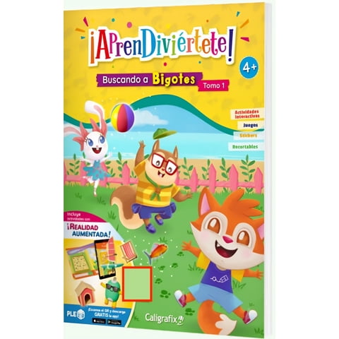 Editorial Caligrafix - Libro Aprendiviertete - Buscando A Bigotes Tomo 1 - Mónica Lepín Contreras; Valentina Alvear Obregón