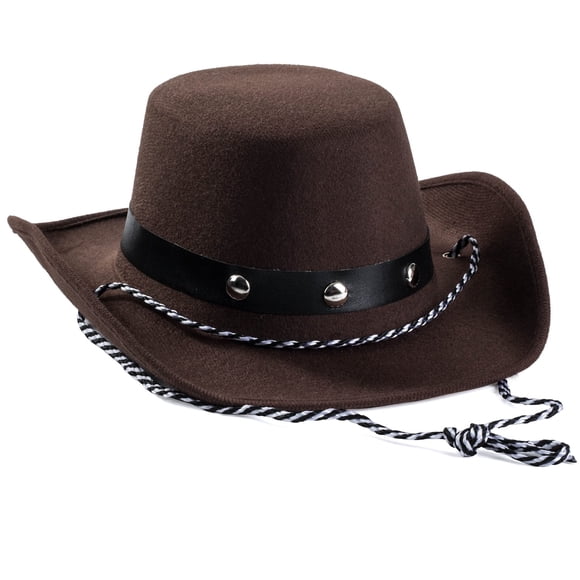 Sombreros de fiesta divertidos de fieltro marrón para niños y bebés