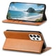 thumbnail image 3 of Funda tipo cartera para Samsung Galaxy A53 5G de piel con cierre magnético, ranuras para tarjetas y correa para la muñeca Marrón, 3 of 6