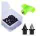 thumbnail image 1 of 50x Púas para zapatas de pista Púas de repuesto para zapatillas de atletismo Púas para correr en pista y campo fáciles de instalar para entrenamiento Negro, 1 of 5