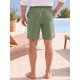 thumbnail image 3 of INSPIRE CHIC Pantalones Cortos de Lino de Verano Ligeros con Cordón para Hombre XL Verde, 3 of 5