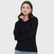 thumbnail image 3 of Sweater Mujer Cinta Color Negro Corona, 3 of 5