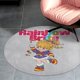 thumbnail image 4 of Alfombra Redonda Rainbow Brite Felpa Coral 60cm, 4 of 6