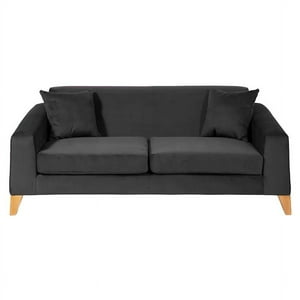 Barra Design - Sofá Finland 3C Felpa Negro