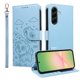 thumbnail image 1 of Funda Cartera para Samsung Galaxy A57 Perro Cachorro Grabado con Tarjetas Soporte Correa Azul, 1 of 6